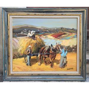 Rentrée du foin par Jequel