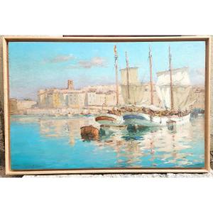The Port Of Marseille By Gilbert Galland, 1870–1956