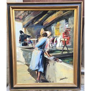 "the Washerwoman" By Christian Jequel