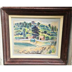 Plage en Corse par Laszlo BARTA 1902-1961