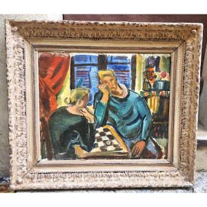 La partie de dames par Laszlo BARTA 1902-1961