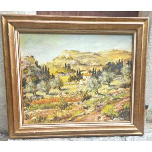 Paysage de Provence par Félix TISOT 1909-1979