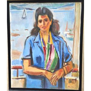Portrait In St. Tropez By Laszlo Barta (1902–1961)