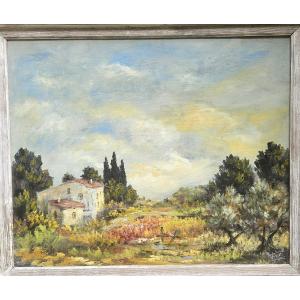 Southern Landscape By Félix Tisot 