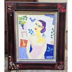 Portrait de jeune femme par Jacques Pellegrin