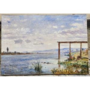 Les lavandières 1865 par Paul GUIGOU 1834-1871