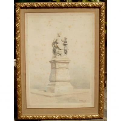 Monument Project By Alexandre Falguiere 1831-1900