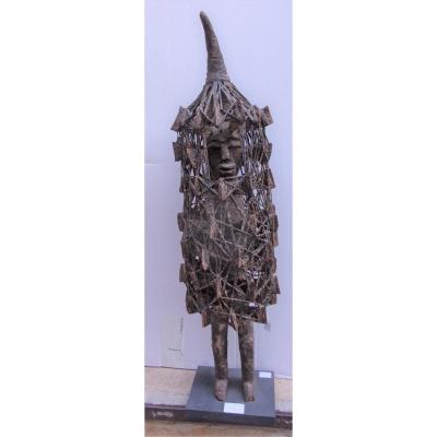 Rarissime Sculpture Ko Diougou Du Burkina Faso Hauteur 71cm à épaisse patine sacrificielle
