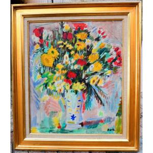 Bouquet Flamboyant Par Laszlo Barta 1902-1961