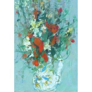 Bouquet De Fleurs Par Eugène Baboulene 1905-1994