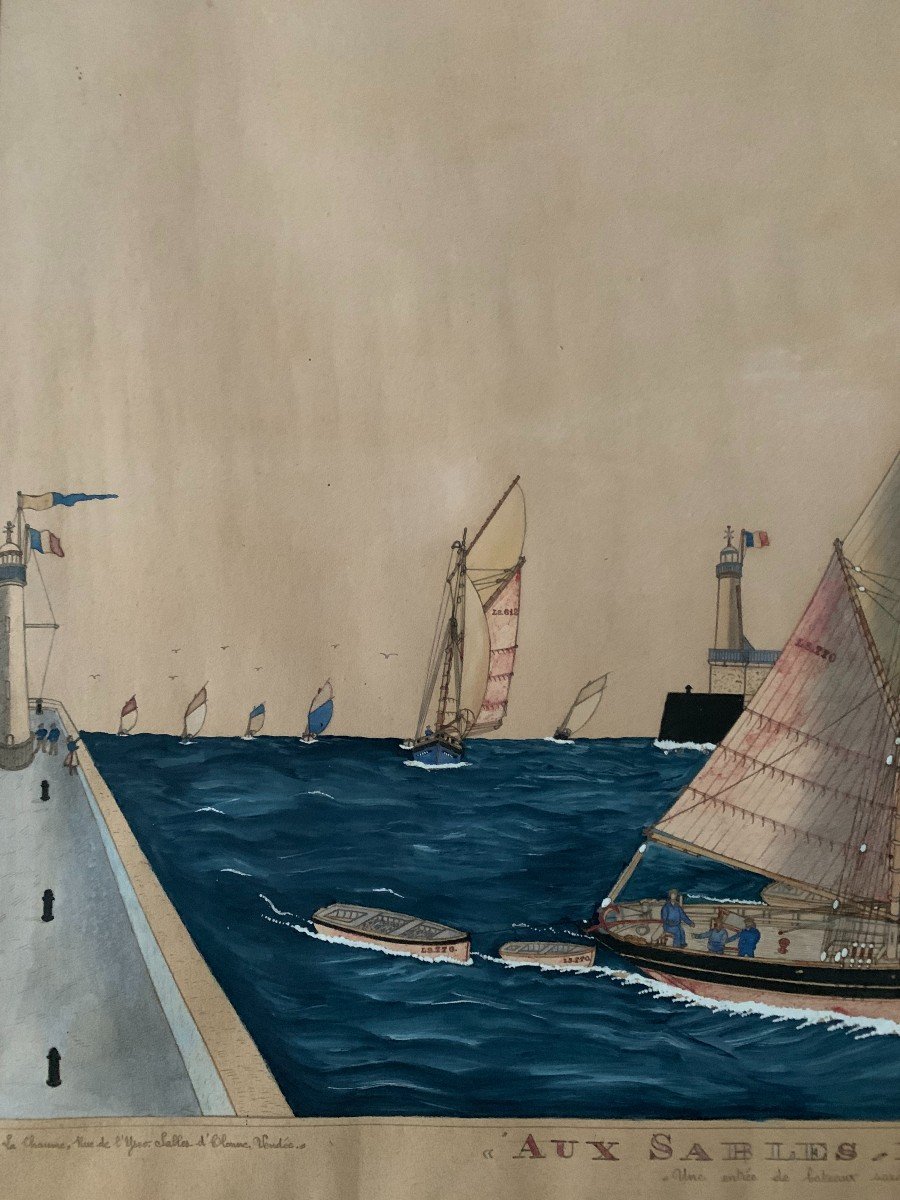 Aux Sables d'Olonne Par Paul-emile Pajot-photo-2