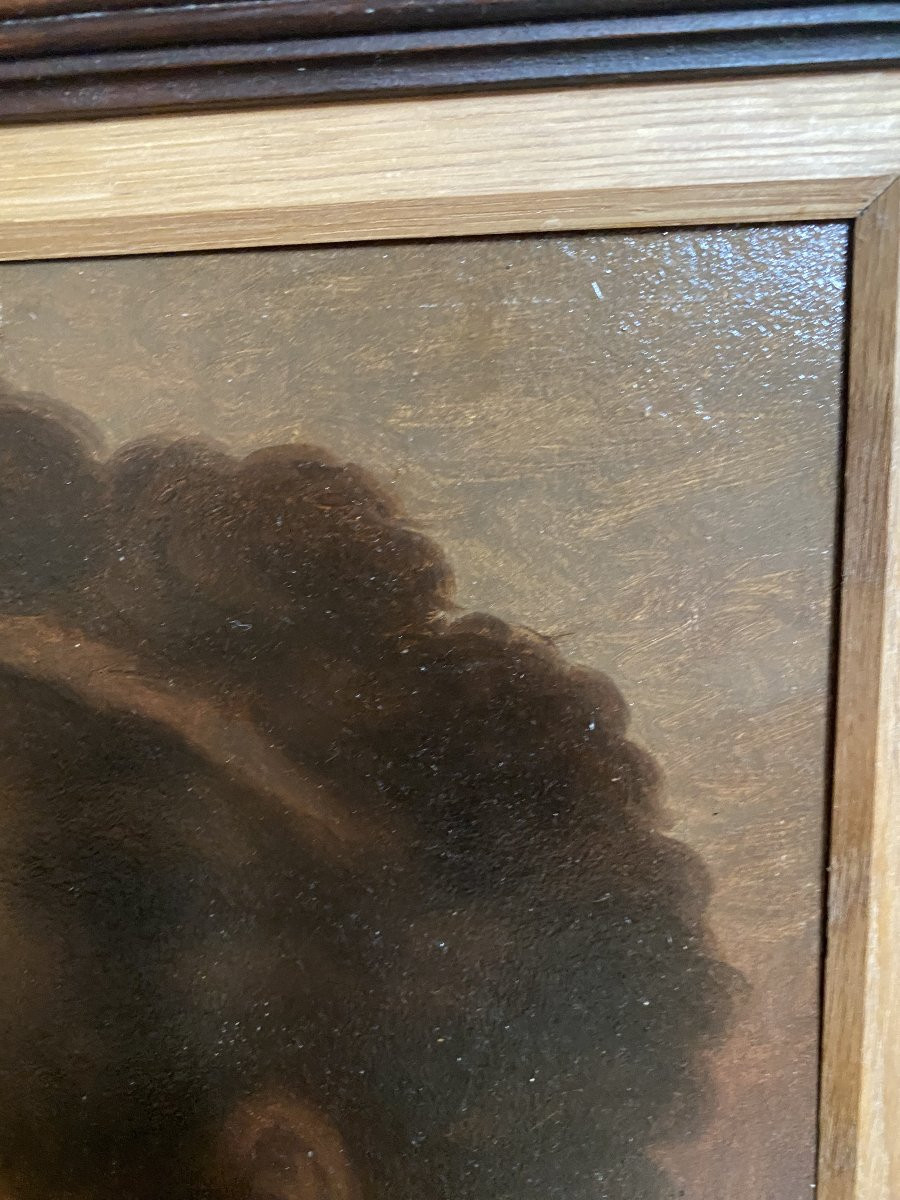 Étude d’une tête d’homme, École italienne du XIXe siècle-photo-2