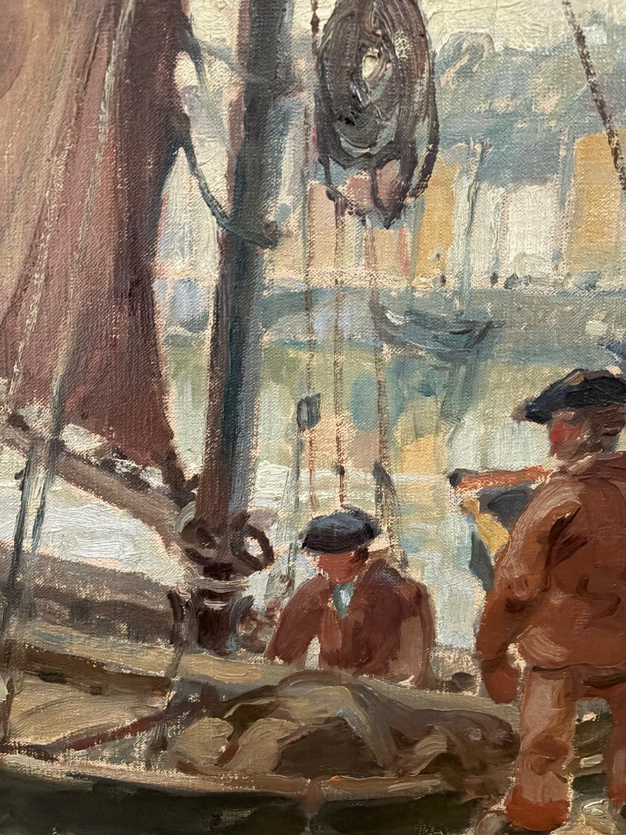 Le port d’Audierne, par Emmanuel Marcel-Laurent-photo-4