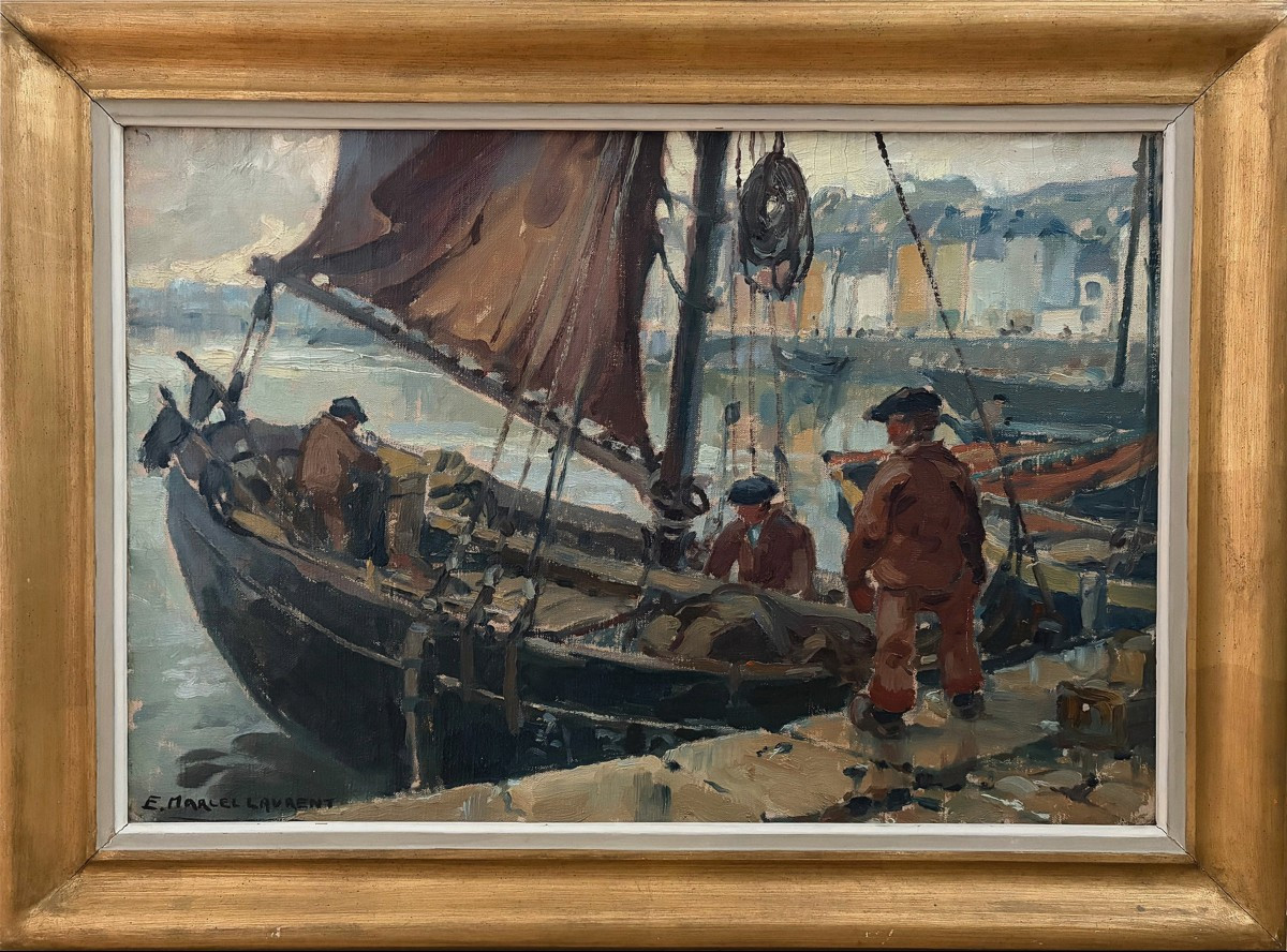 Le port d’Audierne, par Emmanuel Marcel-Laurent