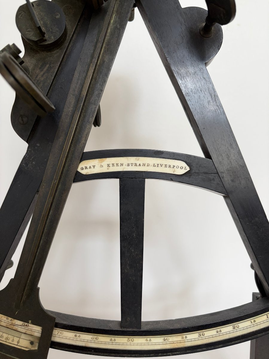English Octant In Ebony-photo-2