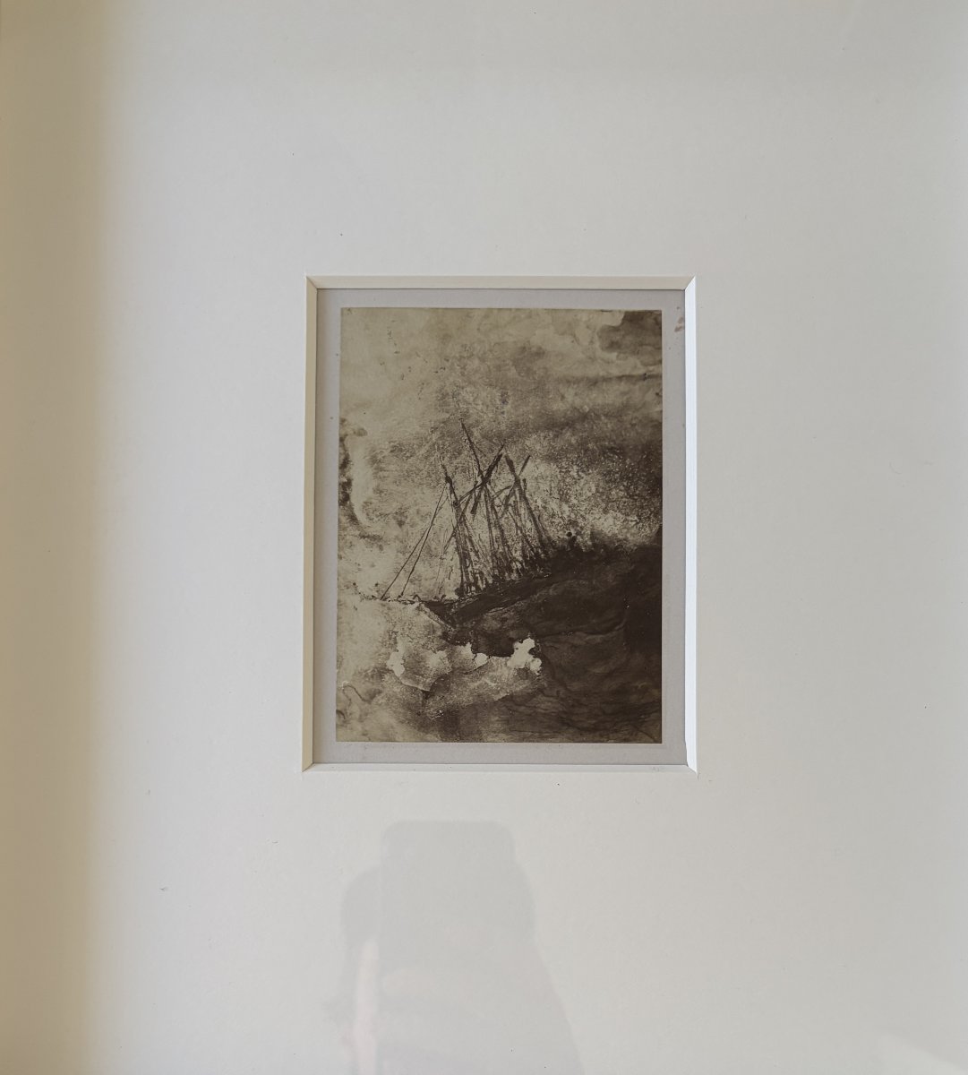 Charles Michelez – Photographie ancienne d’un dessin de Victor Hugo  Les Travailleurs de la mer-photo-2