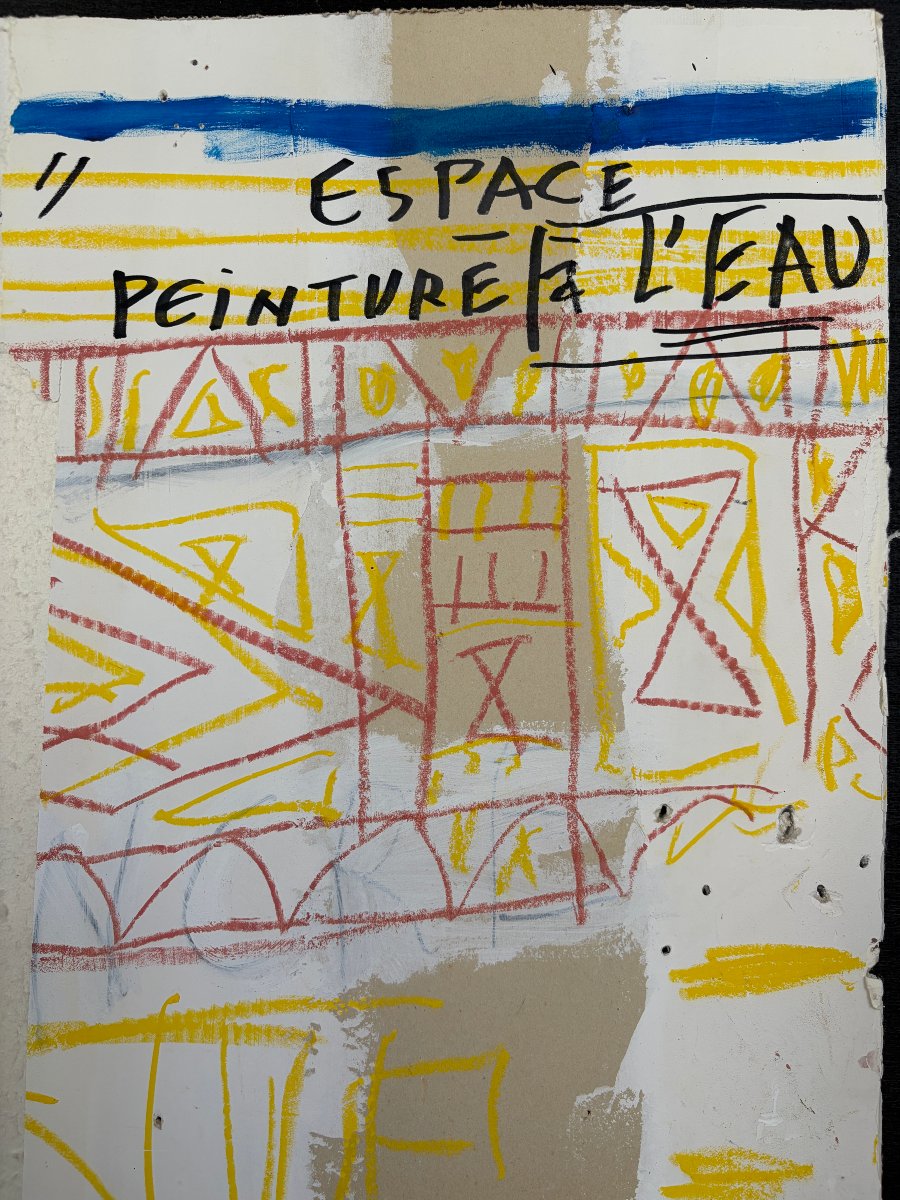 René Quéré – Painted Fragment From Tréboul’s Studio-photo-1