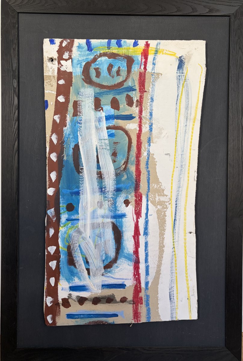 René Quéré – Significant Painted Fragment From Tréboul’s Studio