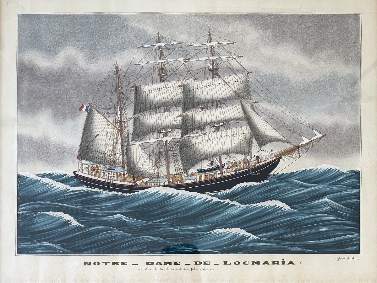 Gilbert Pajot – Trois-mâts dans la tempête-photo-2