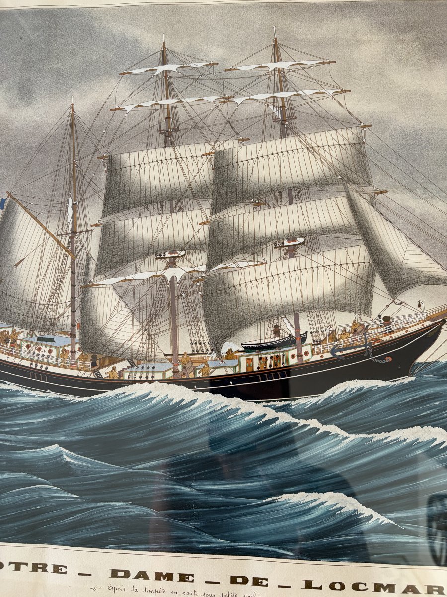 Gilbert Pajot – Trois-mâts dans la tempête-photo-4