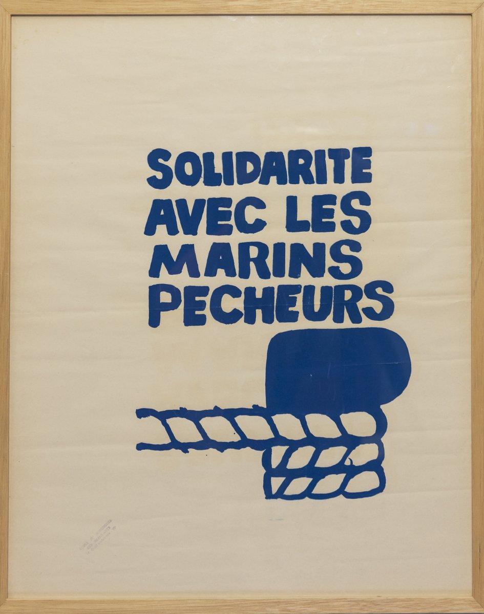 Affiche Solidarité avec les marins pêcheurs