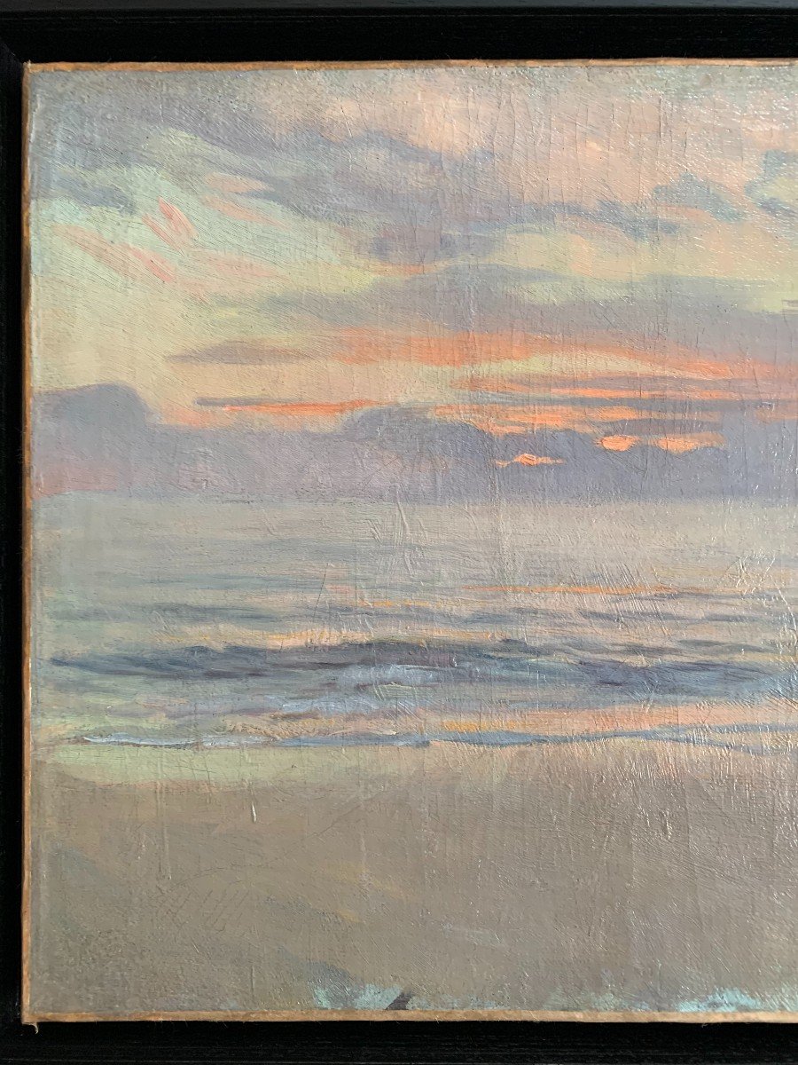 The Beach At Sunset By Charles Fouqueray (1869 - 1956)-photo-4