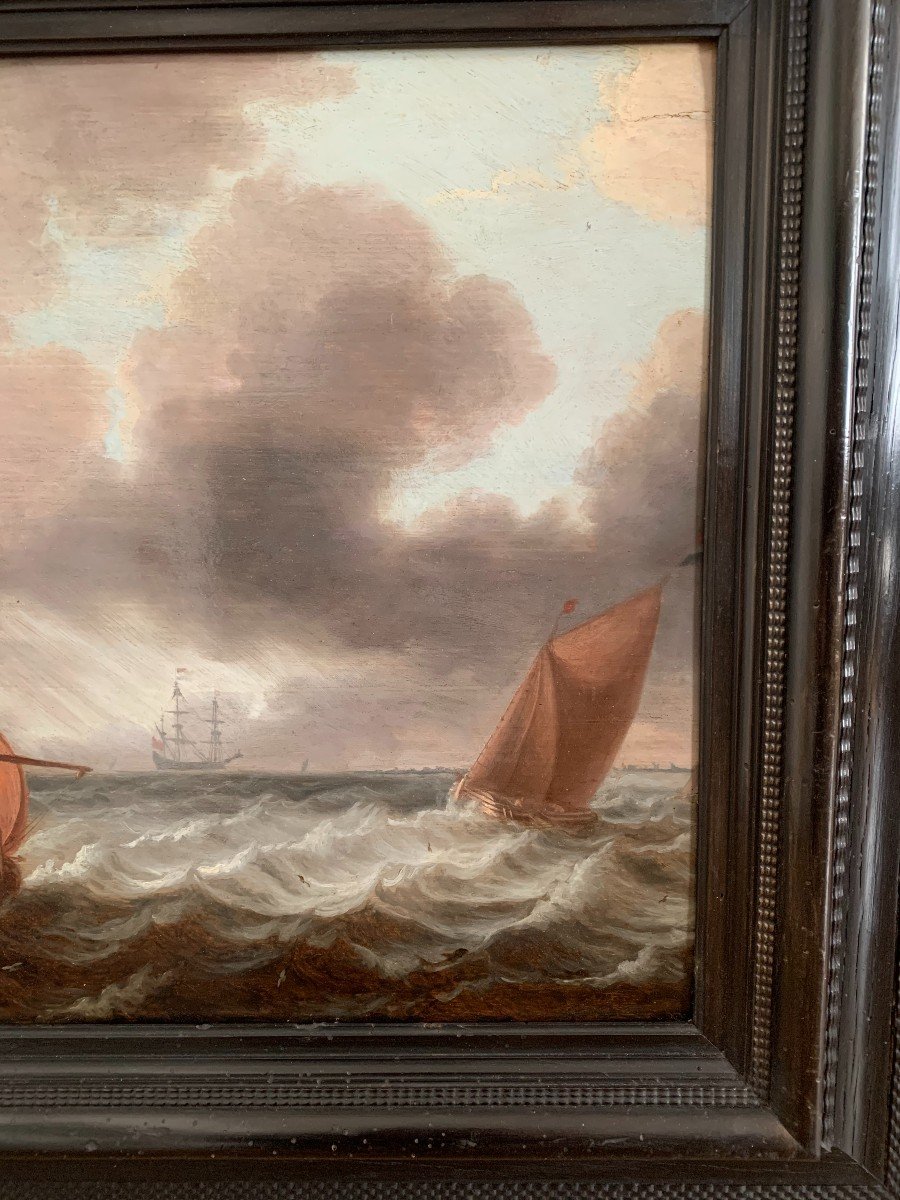 Marine hollandaise du XVIIème, monogrammé AVV-photo-3