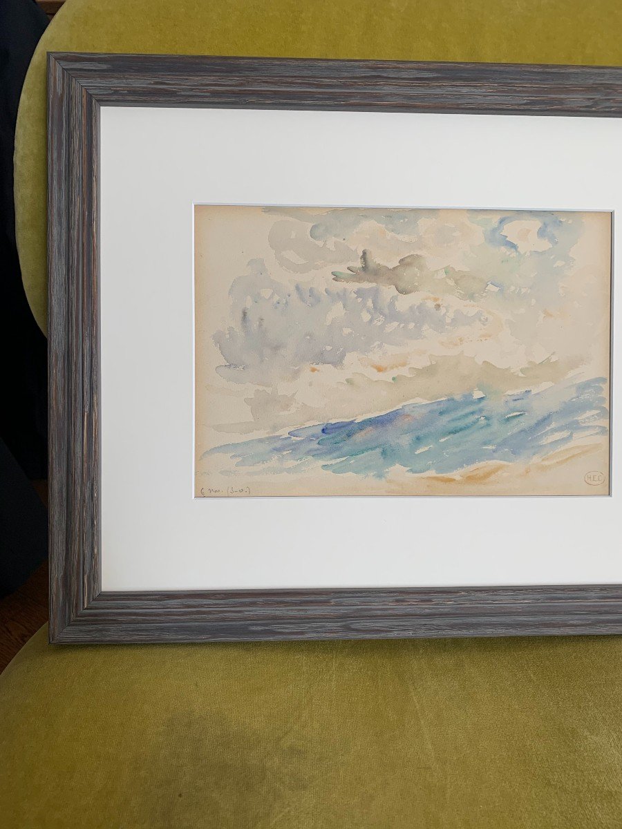 Vent et houle Par Henri-Edmond Cross (1856-1910)-photo-2