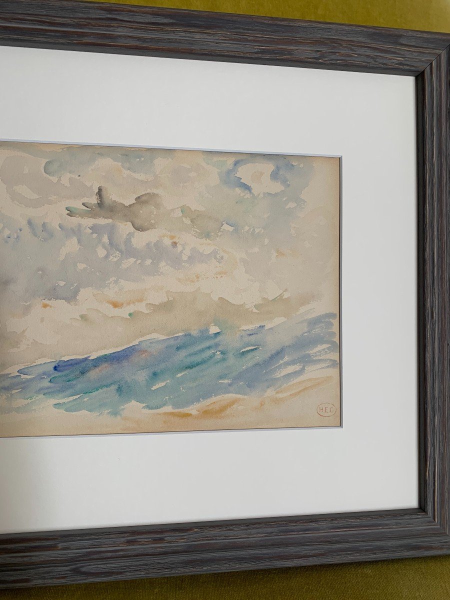 Vent et houle Par Henri-Edmond Cross (1856-1910)-photo-3