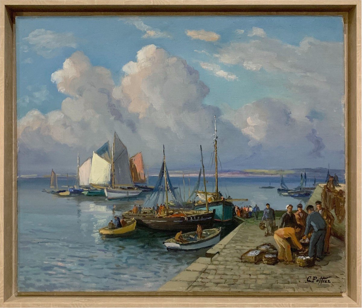 Retour de pêche à Douarnenez par Gaston Pottier