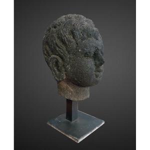 Head Of A Young Settler, Java Sculpture