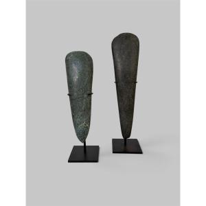Pair Of Polished Axes - Papua New Guinea