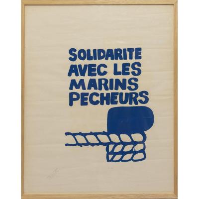 Affiche Solidarité avec les marins pêcheurs