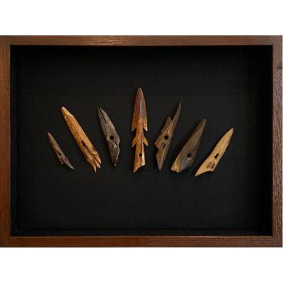 Ensemble De Pointes De Harpon Inuit, 2000 Ans D’histoire