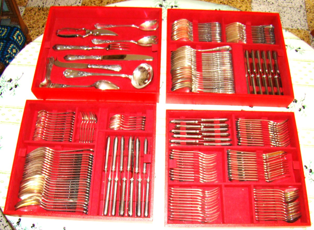 182-piece Louis XV Model Cutlery Set, Maison Le Mondial
