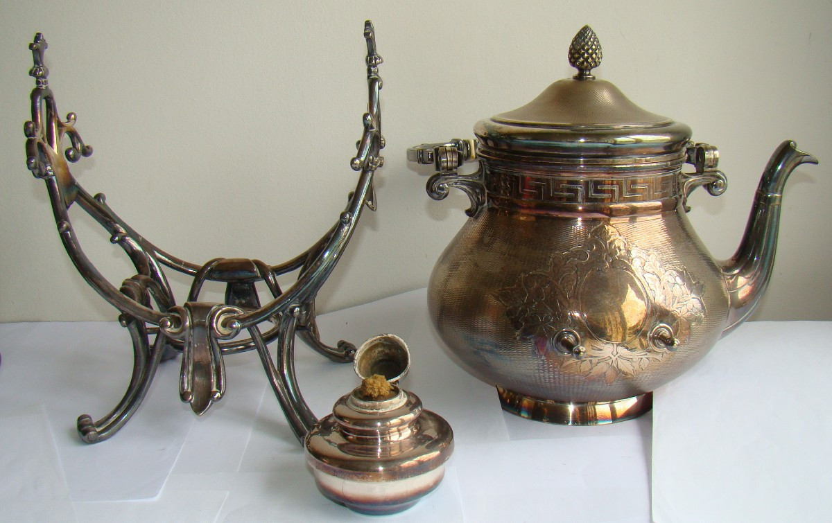 Maison Christofle, époque Fin XIXe, Très Beau Samovar, Hauteur 36 Cm-photo-8