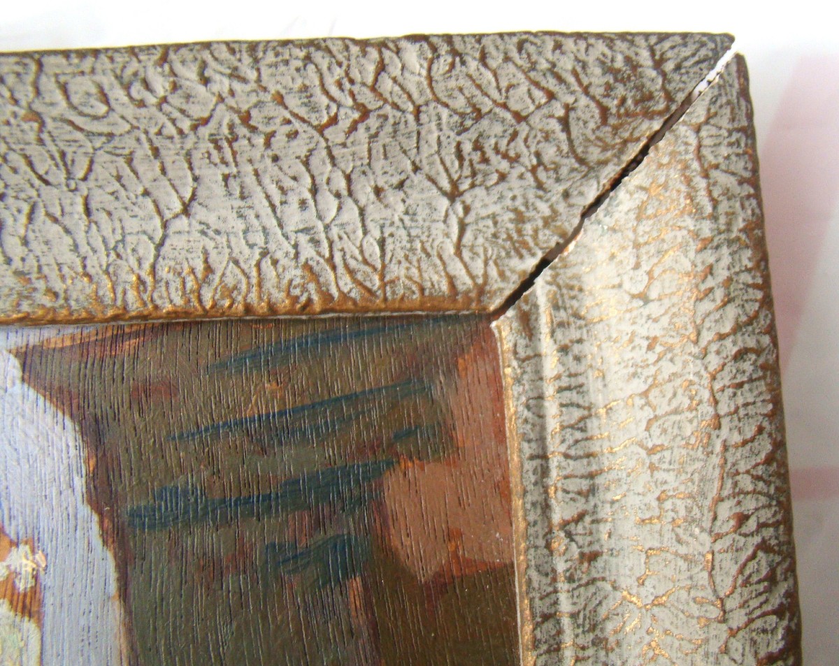 Signée P.a. Simoni Huile Sur Panneau, Rue Kléber , Kasbah Dalger-photo-5