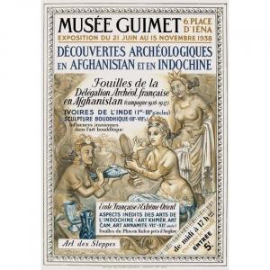 Affiche D&rsquo;exposition Du Mus&eacute;e Guimet