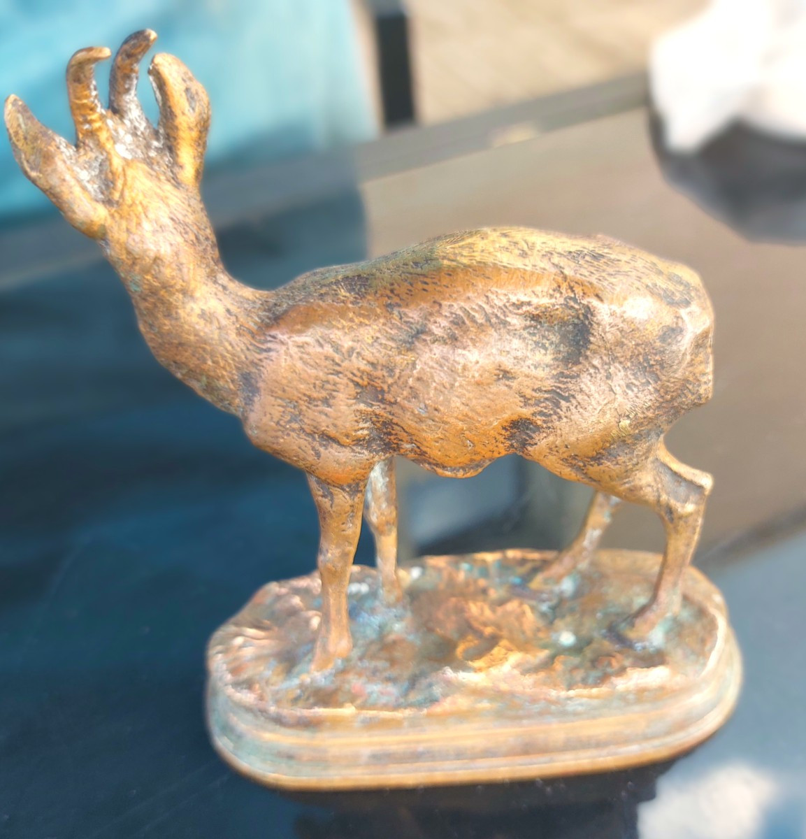 Bronze. Chamoix. Alfred Dubucand-photo-2