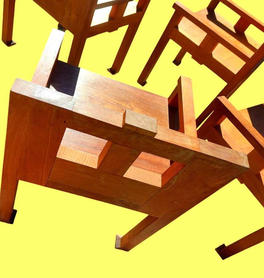 4 "brutalist" Armchairs-photo-2