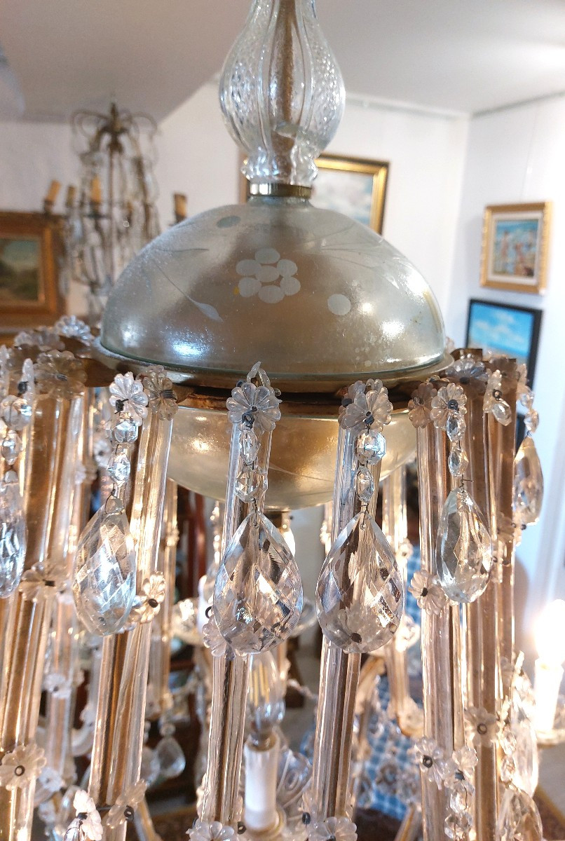 Très important lustre à pampilles-photo-3