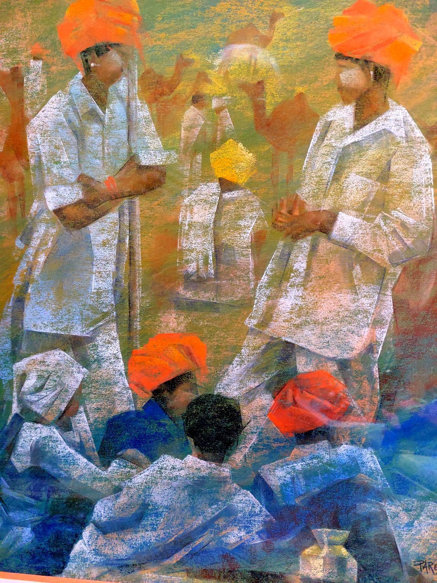 Painting. Pastel. Orientalist By Alain Pareyn-photo-2