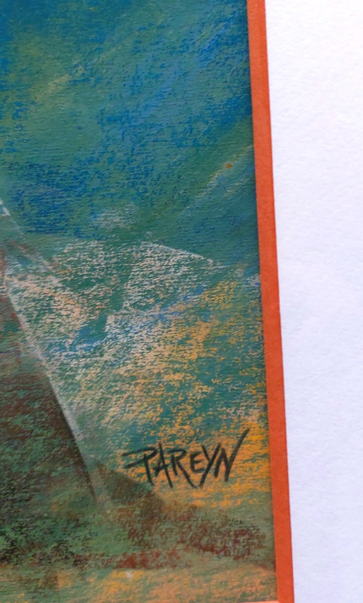 Painting. Pastel. Orientalist By Alain Pareyn-photo-3