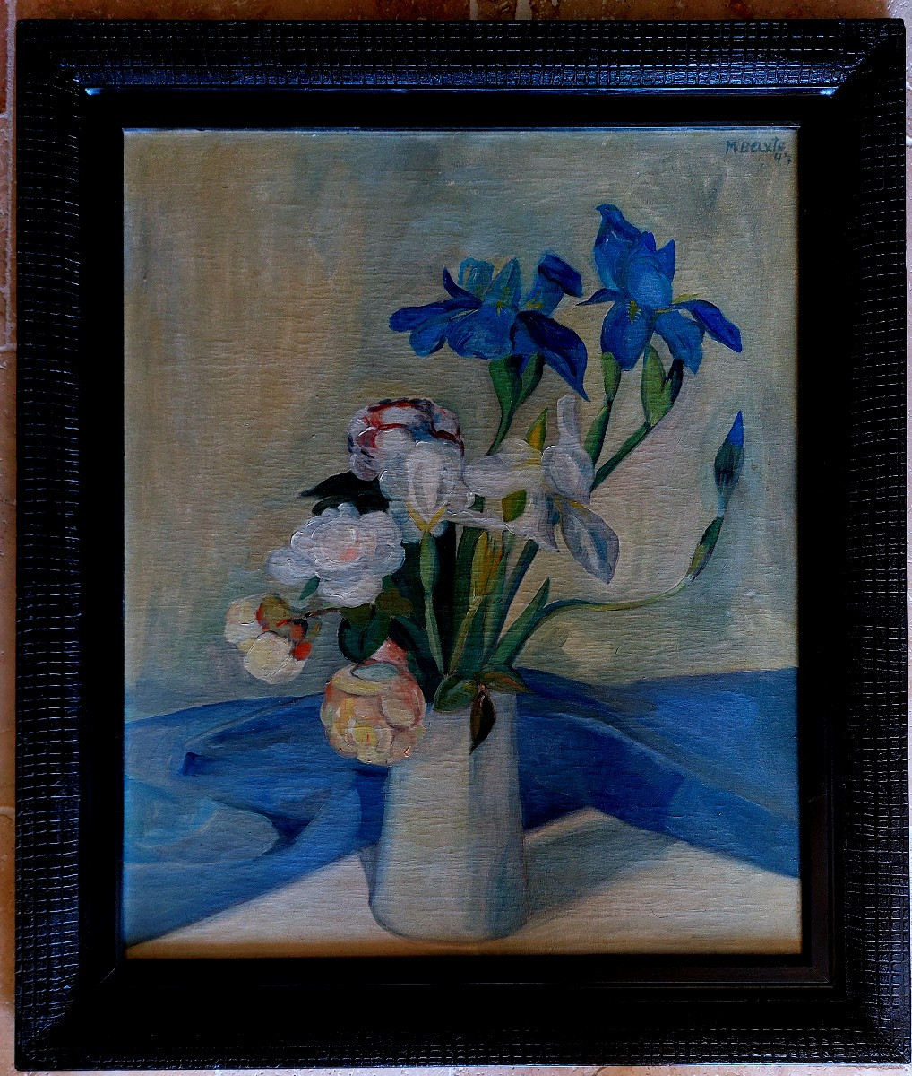 Peinture "Bouquet de fleurs" Michael BAXTE.