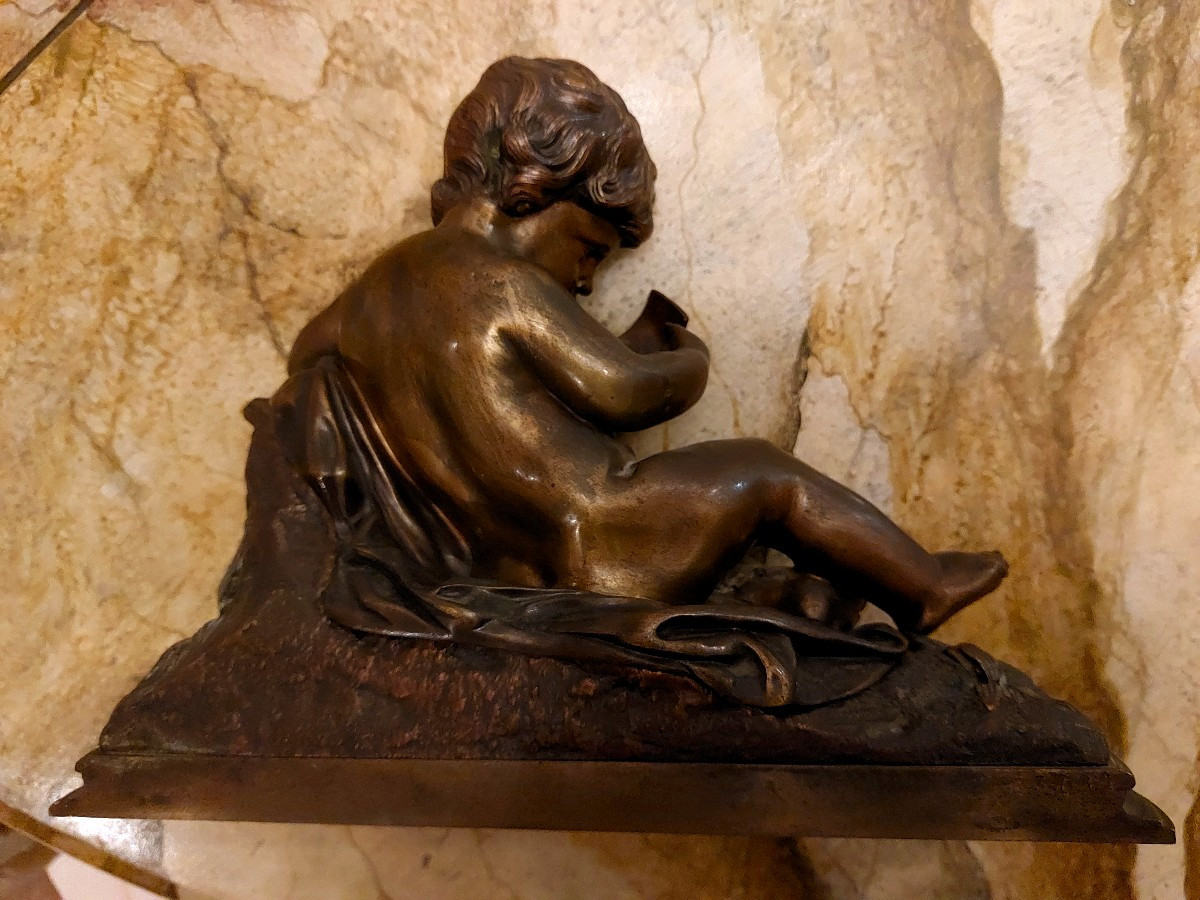 Bronze. Angelot, Chérubin, Putti.-photo-4