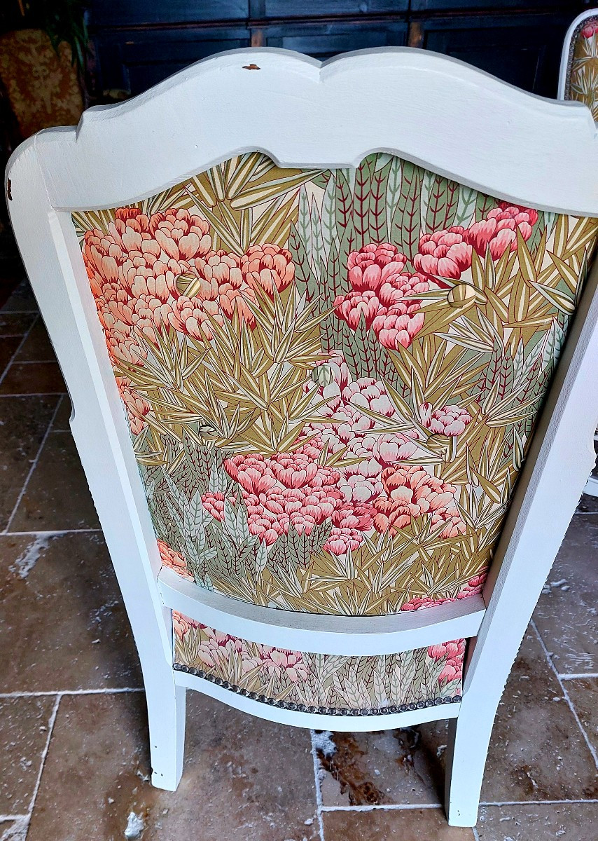 Pair Of Bergère Armchairs.-photo-4