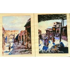 2 Orientalist Watercolors