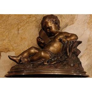 Bronze. Angelot, Chérubin, Putti.