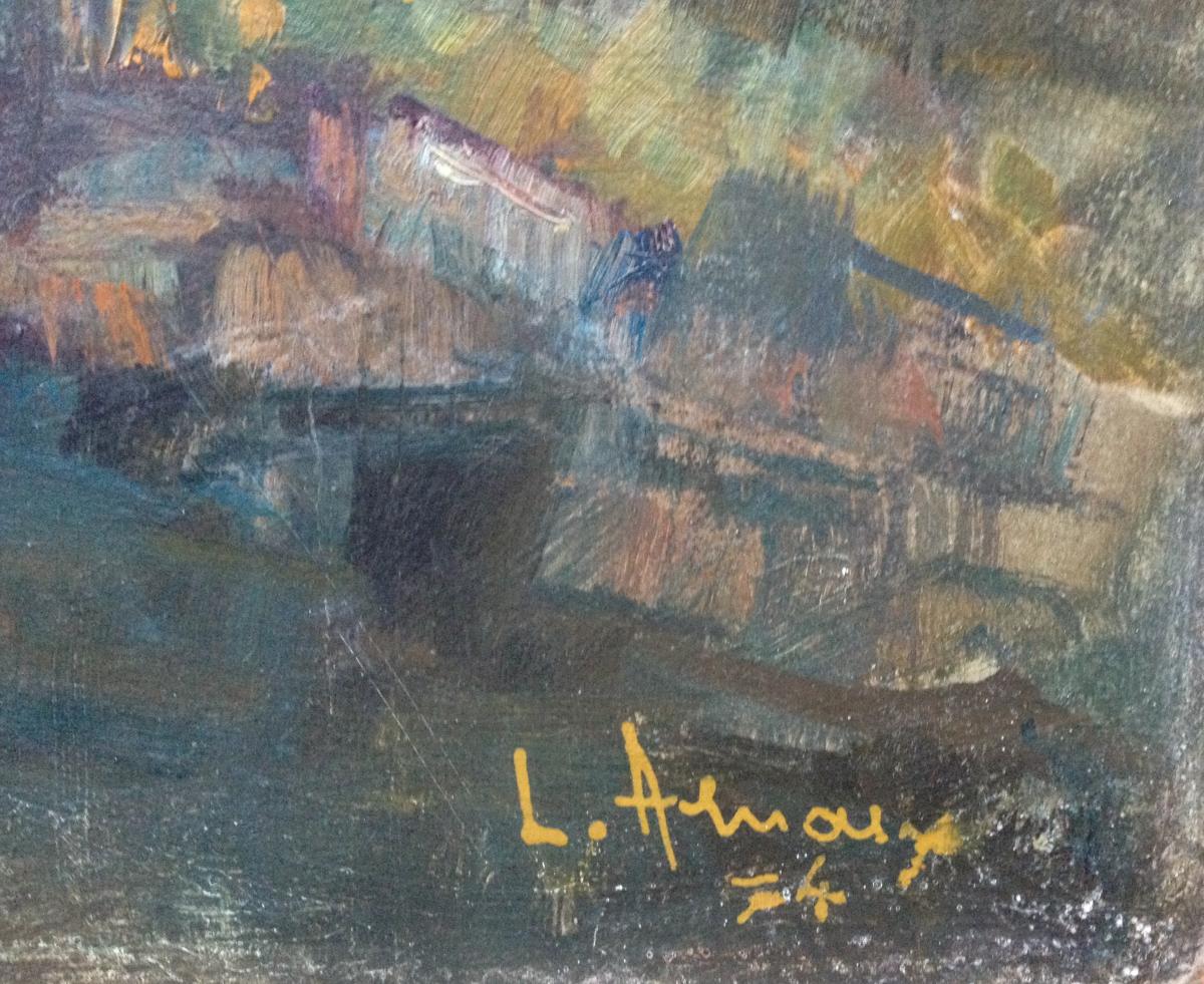 Louis Arnoux, La Brenne, Oil On Canvas, Signed-photo-2