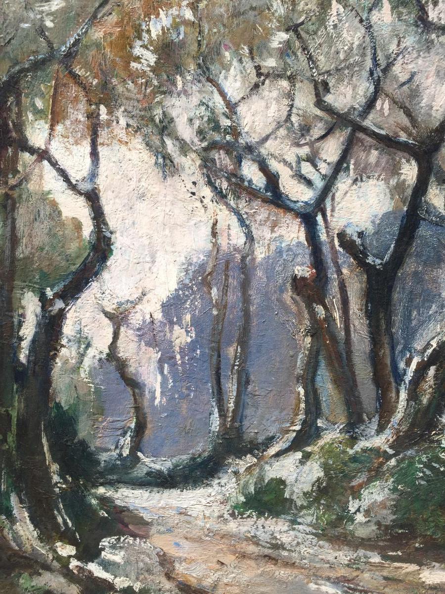 Marcel Parturier, Huile sur Toile. (Dim  92 x 79 cm.)-photo-2